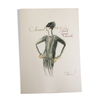 Chanel sketch of fashion