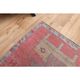 1970s Turkish Oushak Handmade Wool Cotton Red Area Rug 90x343