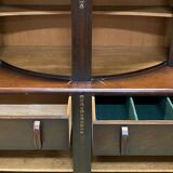 1930s English Art Deco oak buffet