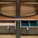 1930s English Art Deco oak buffet