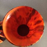 Paire de vase en verre vintage