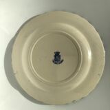 2 Flat plates Gien Chardons dark blue