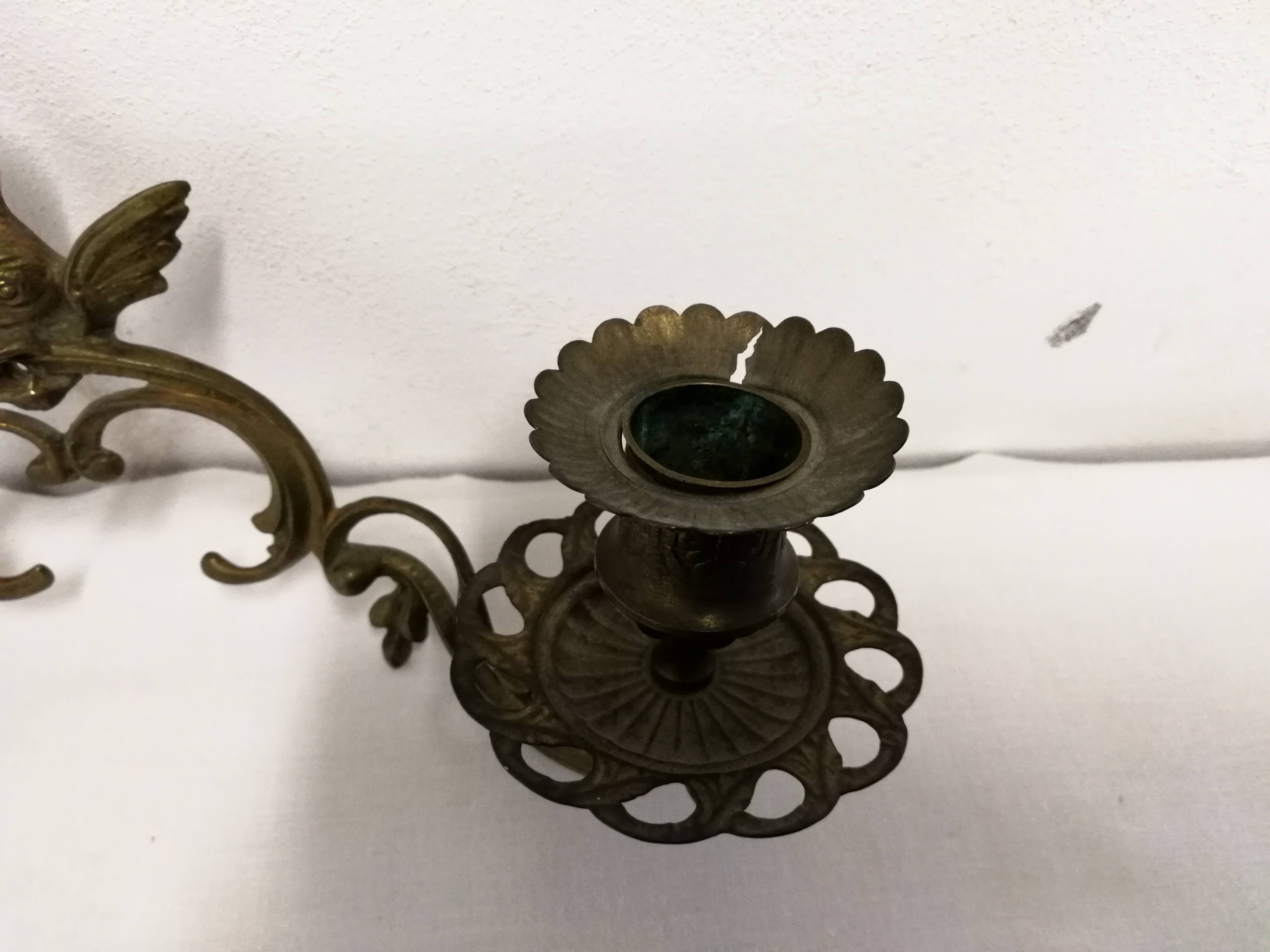 Appliques Bougeoirs En Bronze