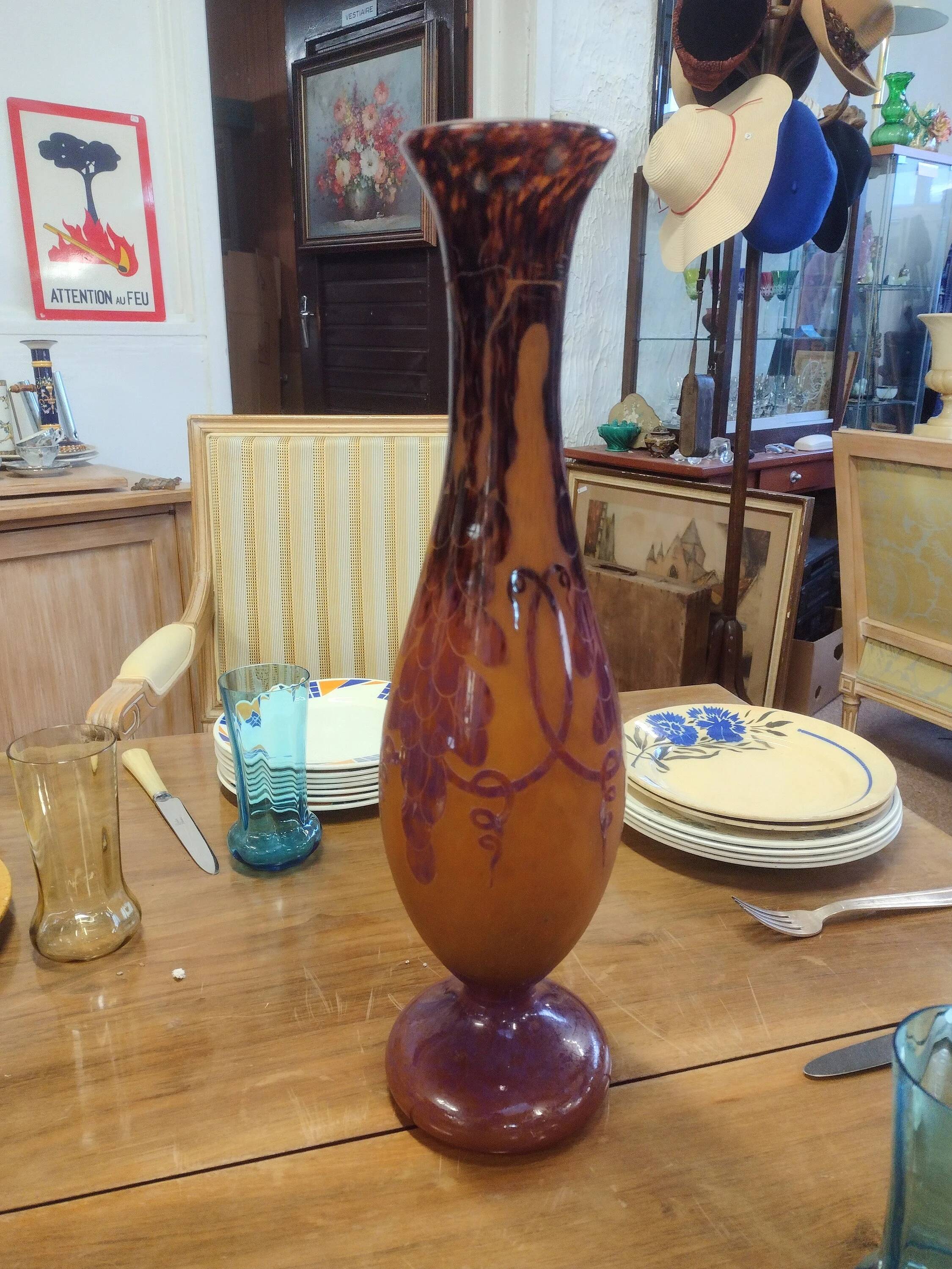 Large vase Le Verre Français