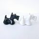 Black And White Scottish Terrier Dog Ceramic Salt And Pepper Shakers