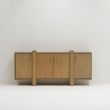 Oak grey wash sideboard, Belgium.
