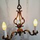 Lustre 3 lumières bronze