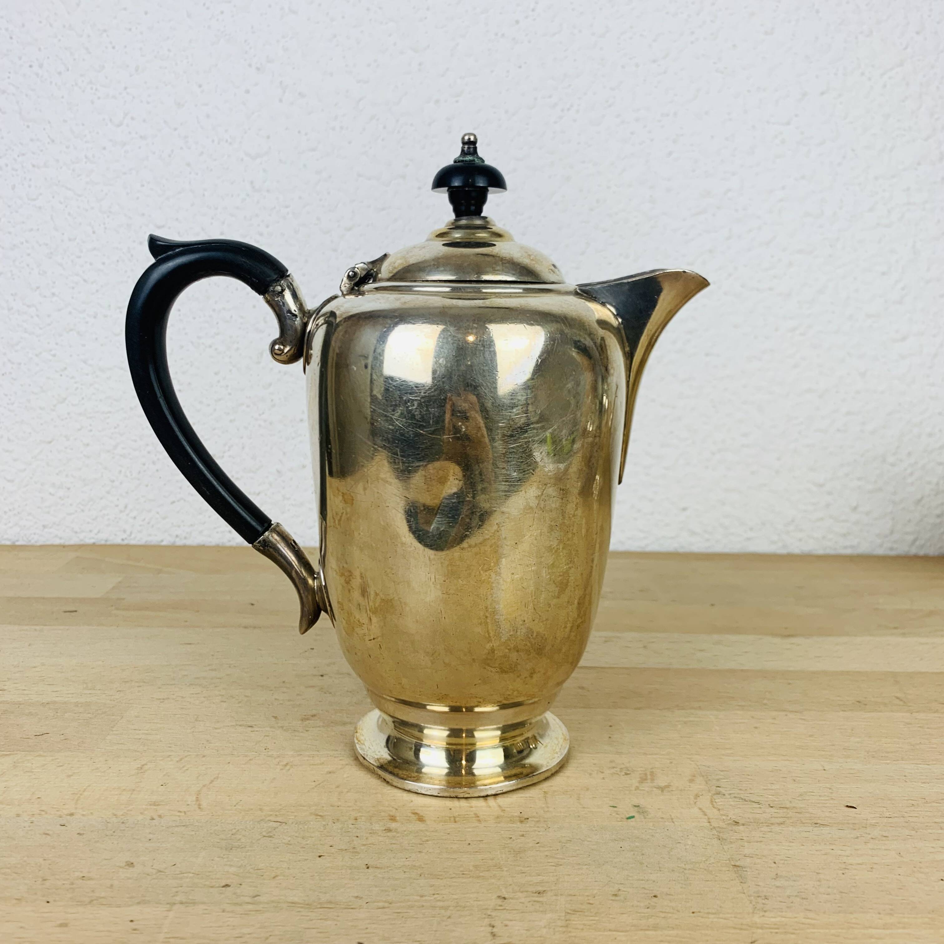 English tea/coffee set by James Dixon & Sons in silver plated metal