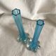 Pair of blown glass soliflore vases, 1960s