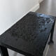 Brutalist wrought iron sofa end