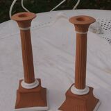 Pair of chaumette candle holders