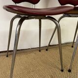 Pair of vintage leatherette chairs