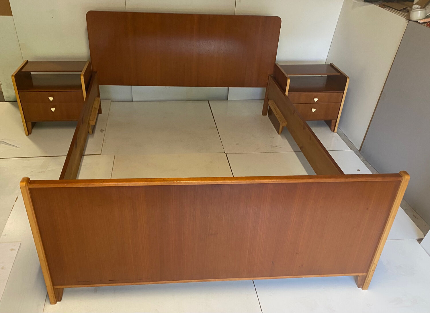 Vintage bed and bedside tables from 1957