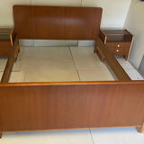 Vintage bed and bedside tables from 1957