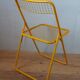80s metal folding chair