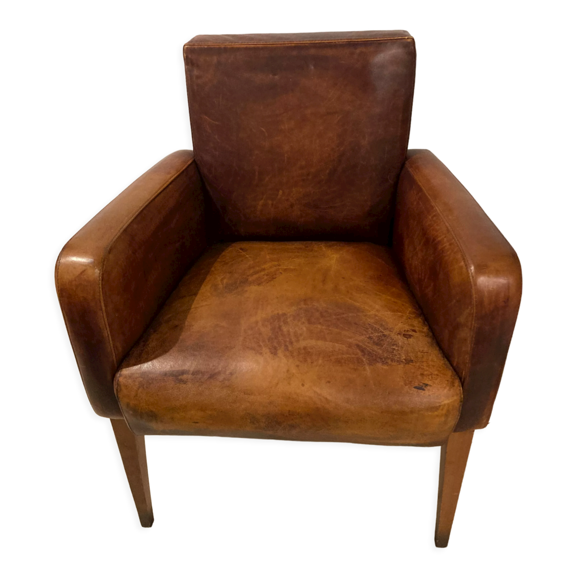 Leather armchair