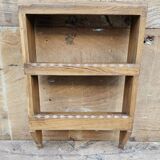Burmese teak wall shelf