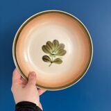 set of 6 floral deep plates gien - vintage fleur ka plate set