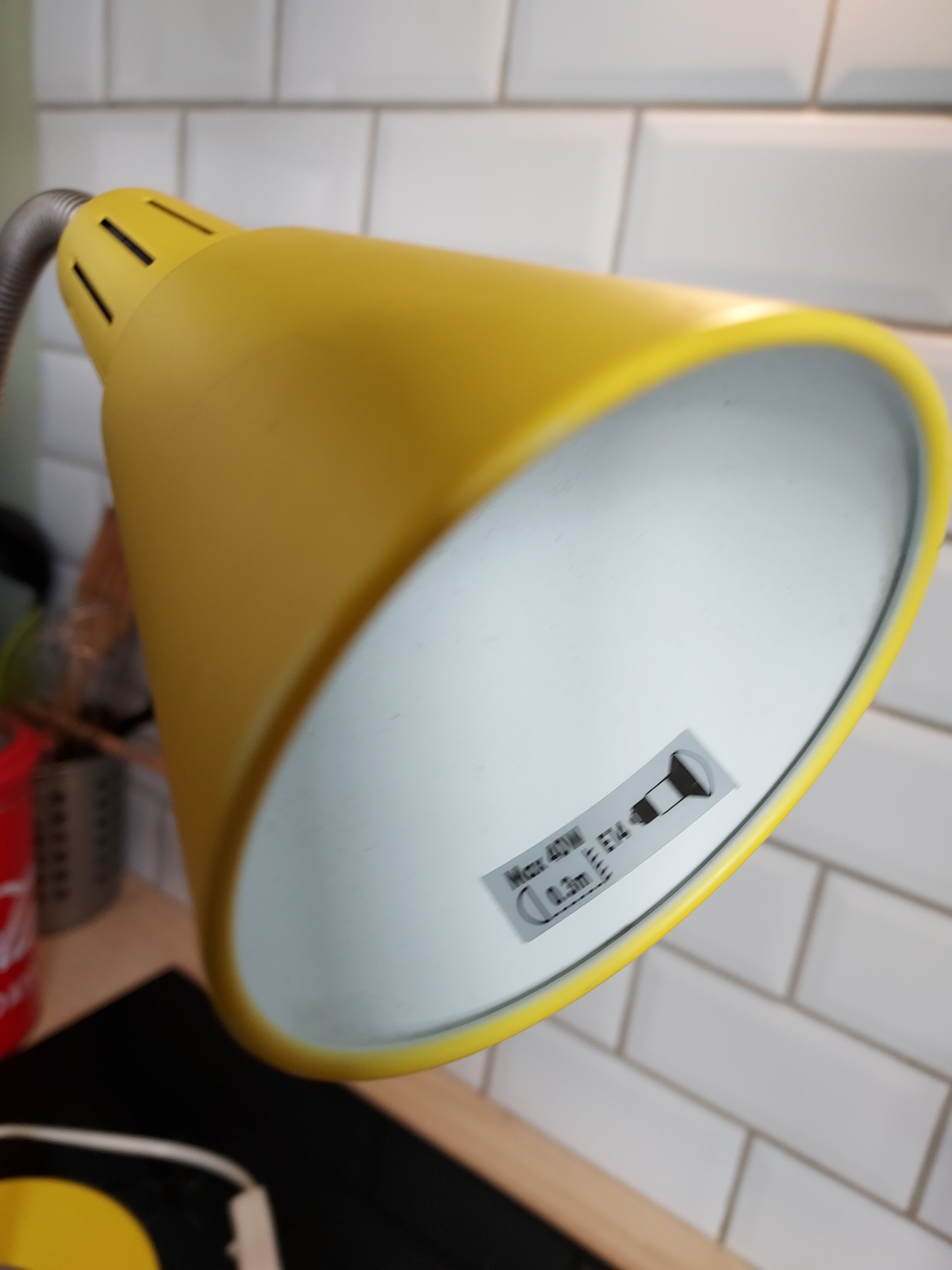 Ikea lamp Kvart yellow