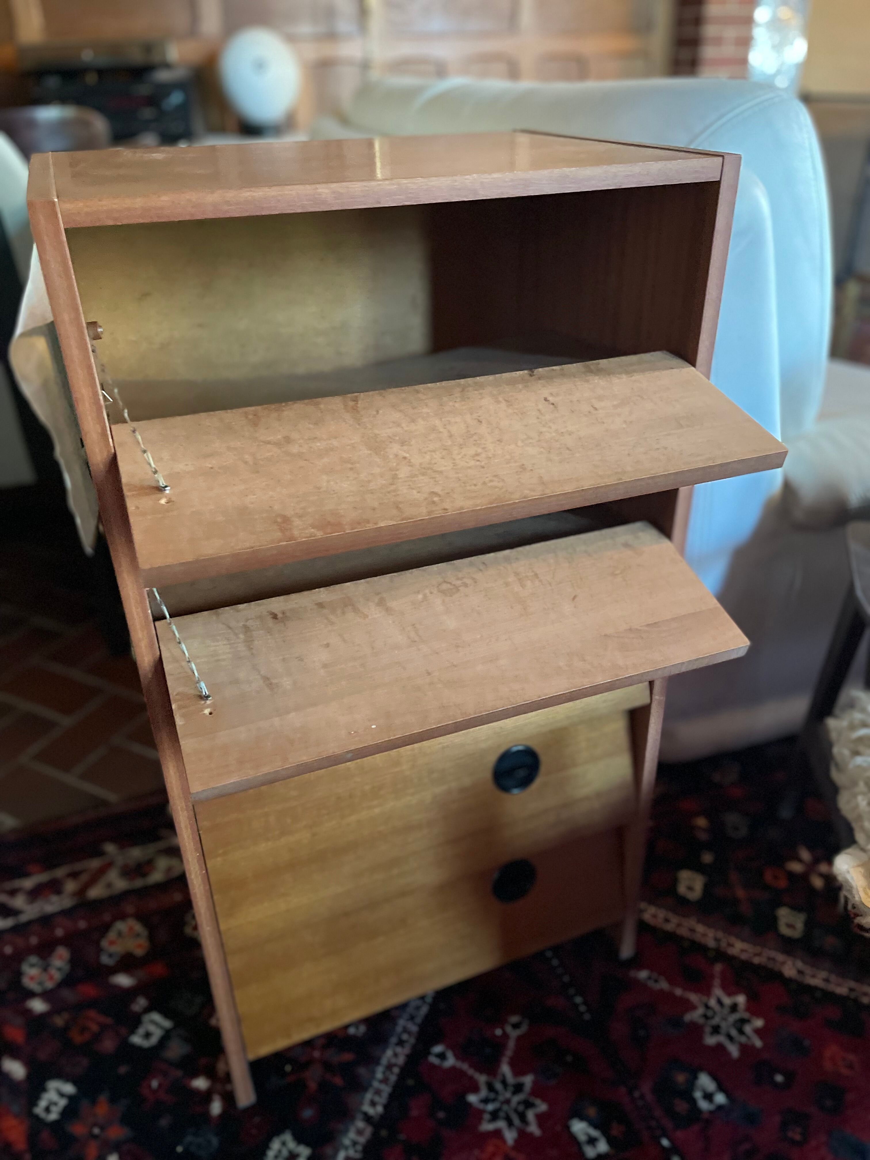 Teak shoe cabinet