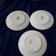 Set de 3 assiettes à dessert en faïence de Longwy  modèle Véronique diam 21 cm