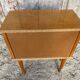 Vintage 1970s Wooden Nightstand with Case + Drawer