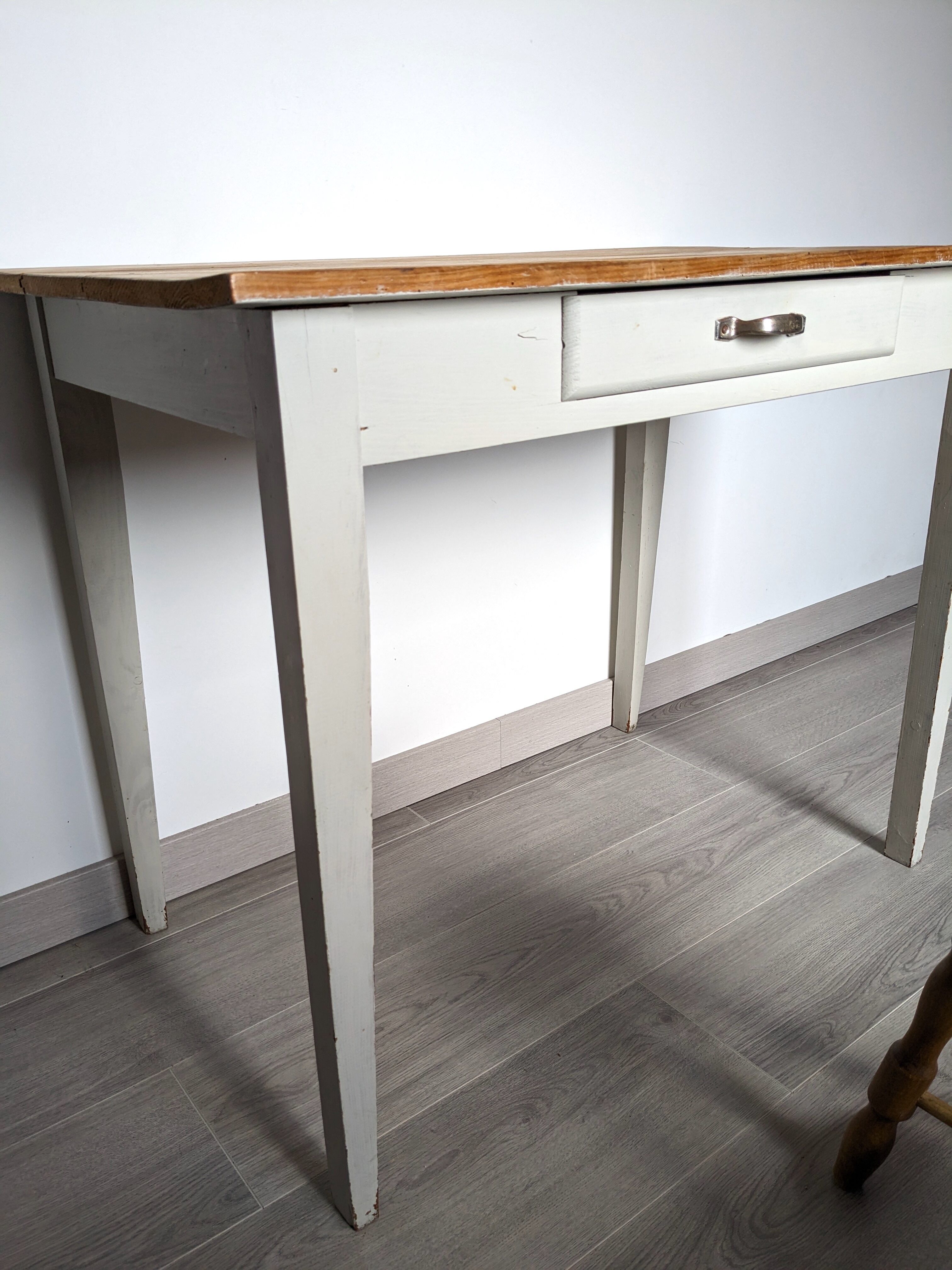 Old country pine side table