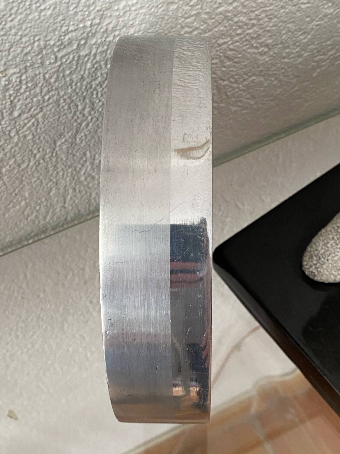 Aluminium cast iron ashtray, 1970s, Albert Leclerc