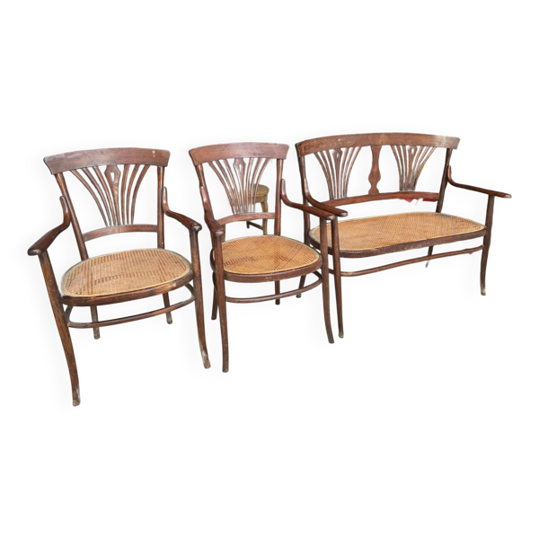 Lot de 2 chaises et un fauteuil Fischel — Beyit