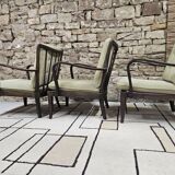 Set of 3 vintage Knoll Antimott armchairs 1960