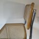 Chaise – Made in Italy – acier Chaise stchromé & cannage