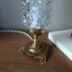 Upcycled table lamp | gold bronze & retro chic diamond tip