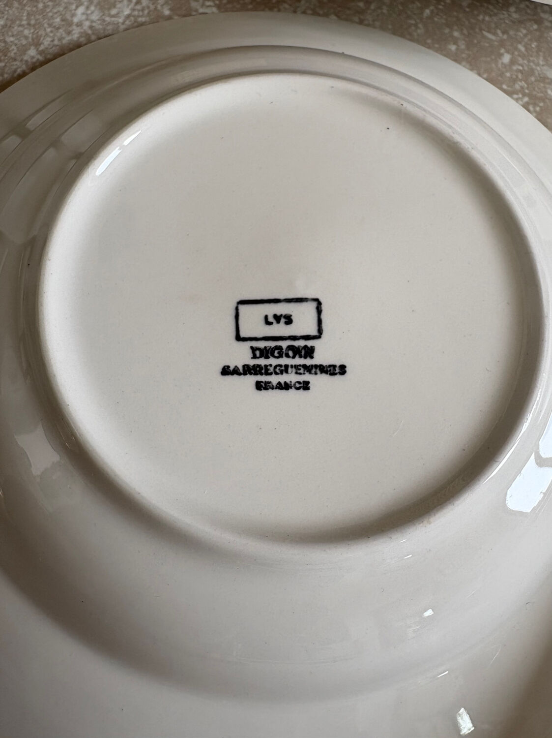 Set of 5 deep plates Lys Digoin Sarreguemines
