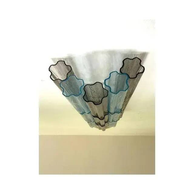 Murano glass Tronchi wall lights in grey and light blue by Simoeng, set of 2