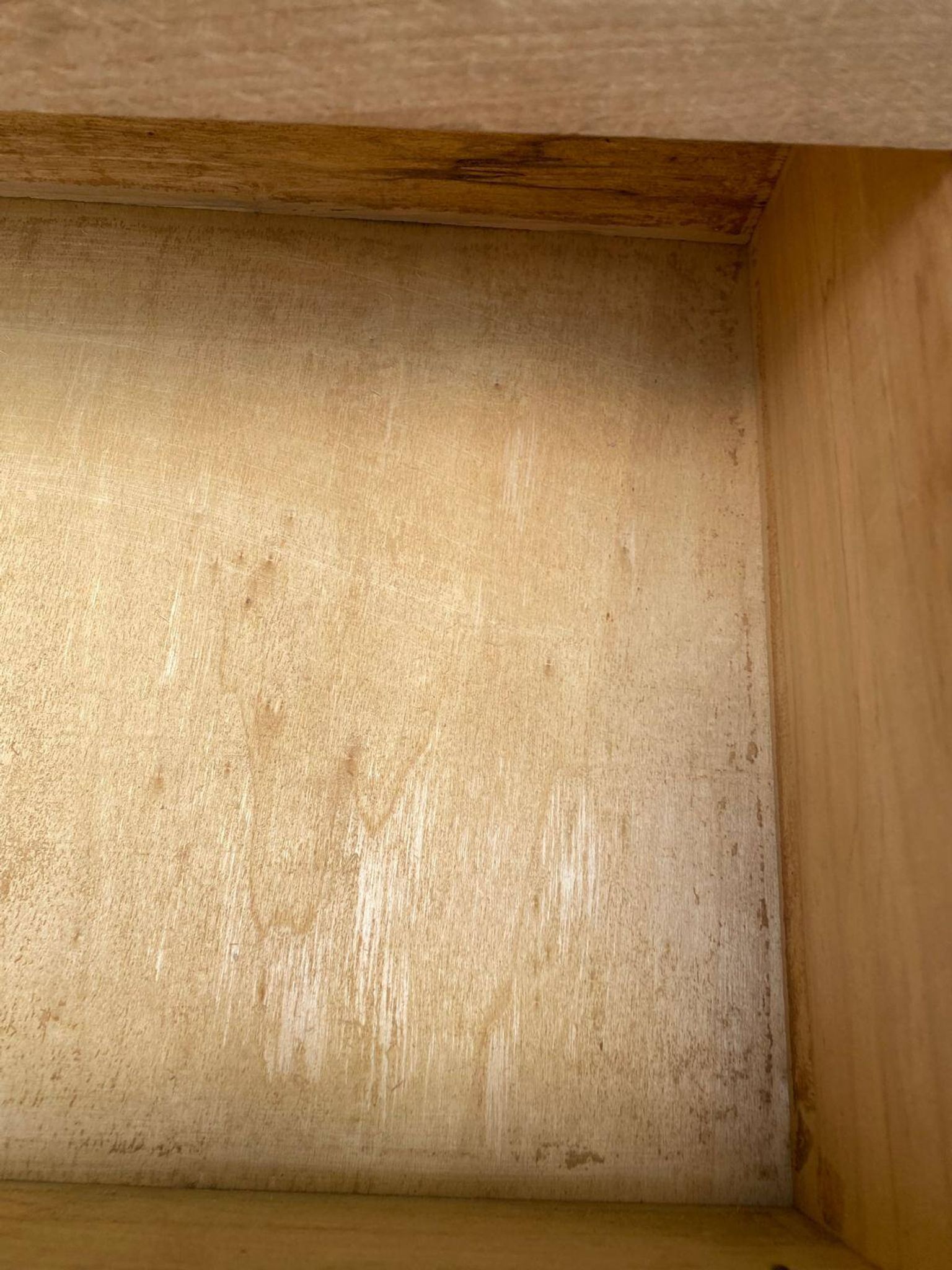 Small Art Deco chest of drawers renovated in raw oak 1950.