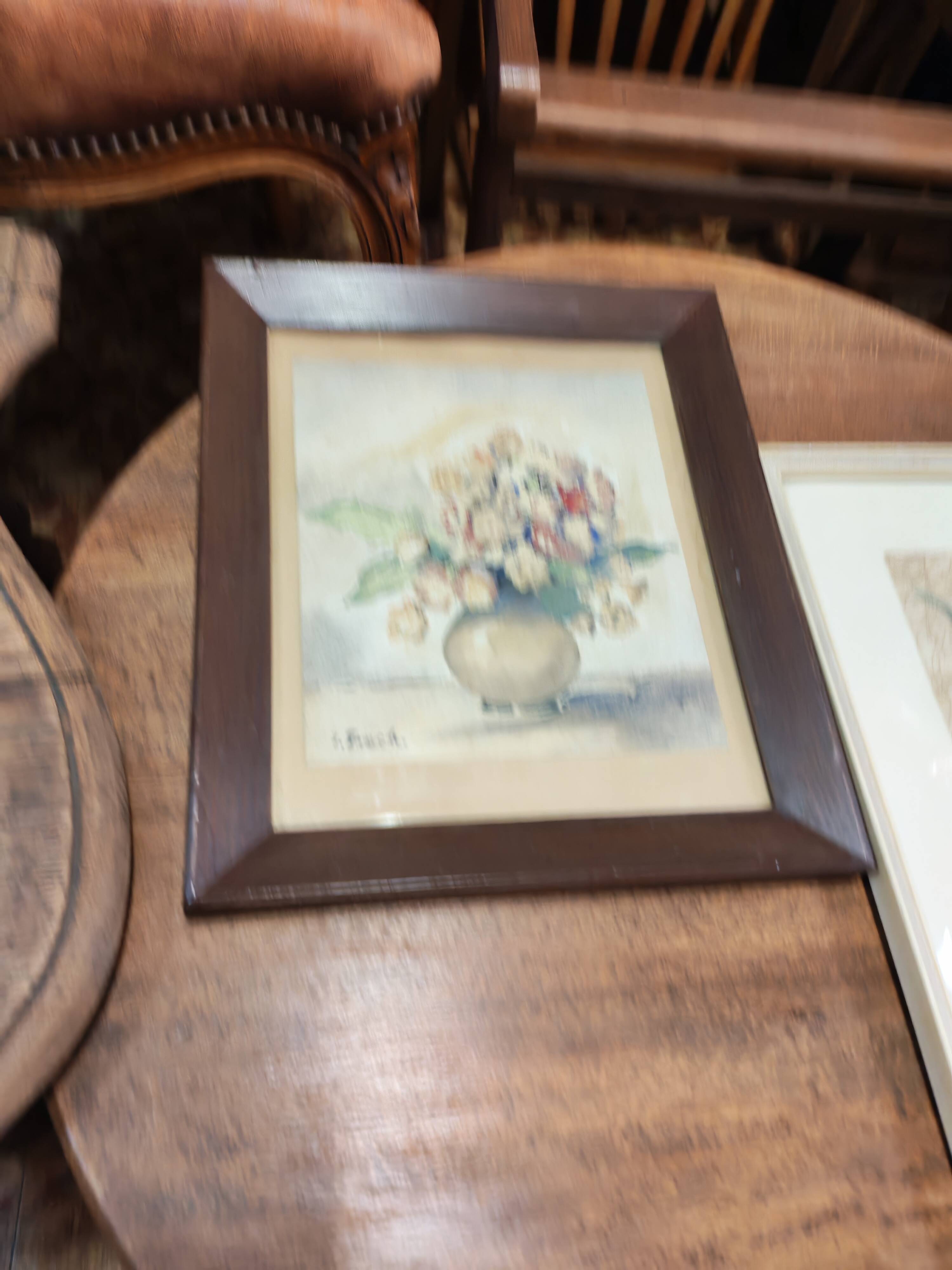Set of two vintage flower illustrations