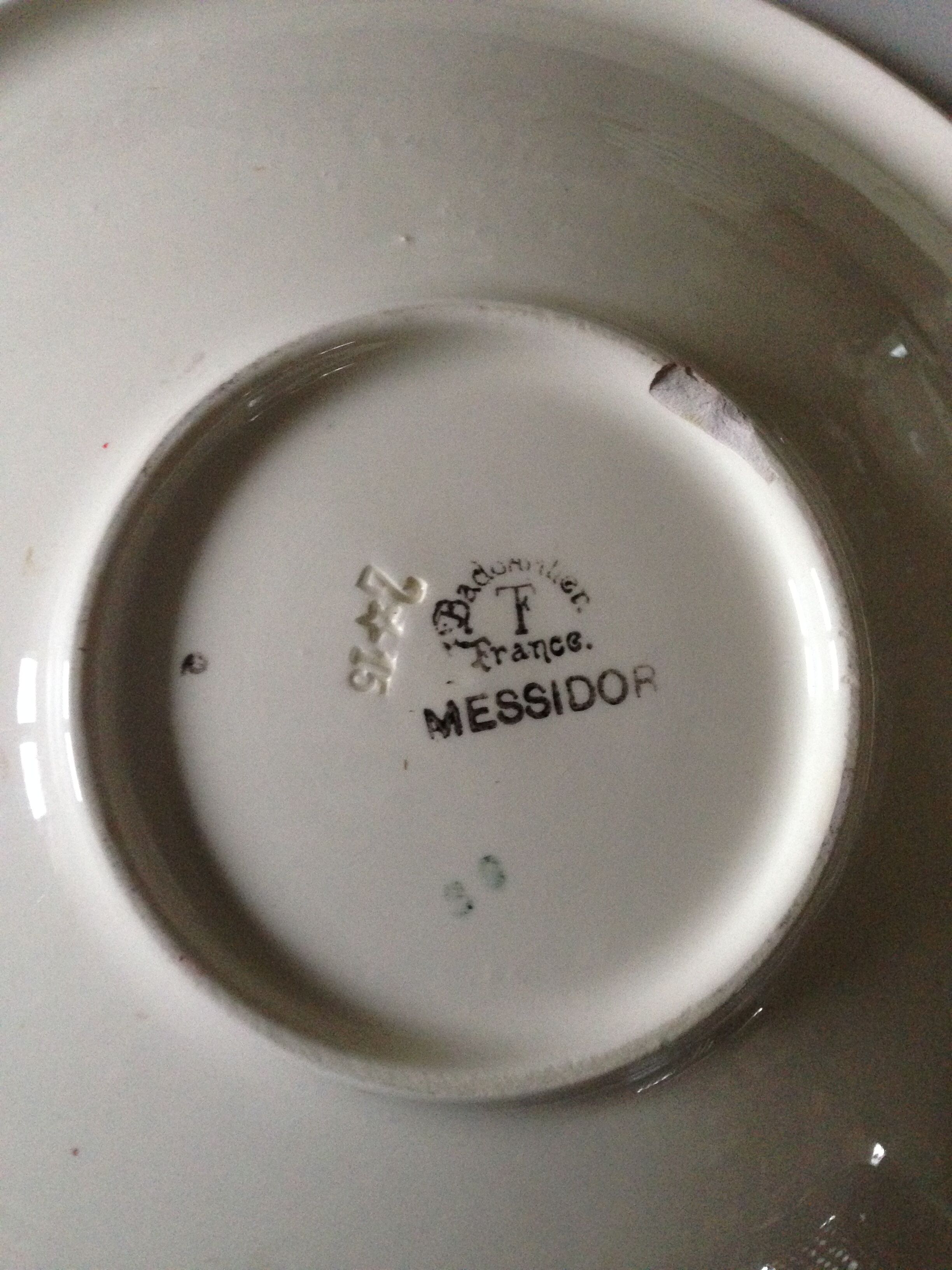 Dishes Badonviller Fenal circa 1900