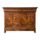 Antique Empire commode in wood with marble top
