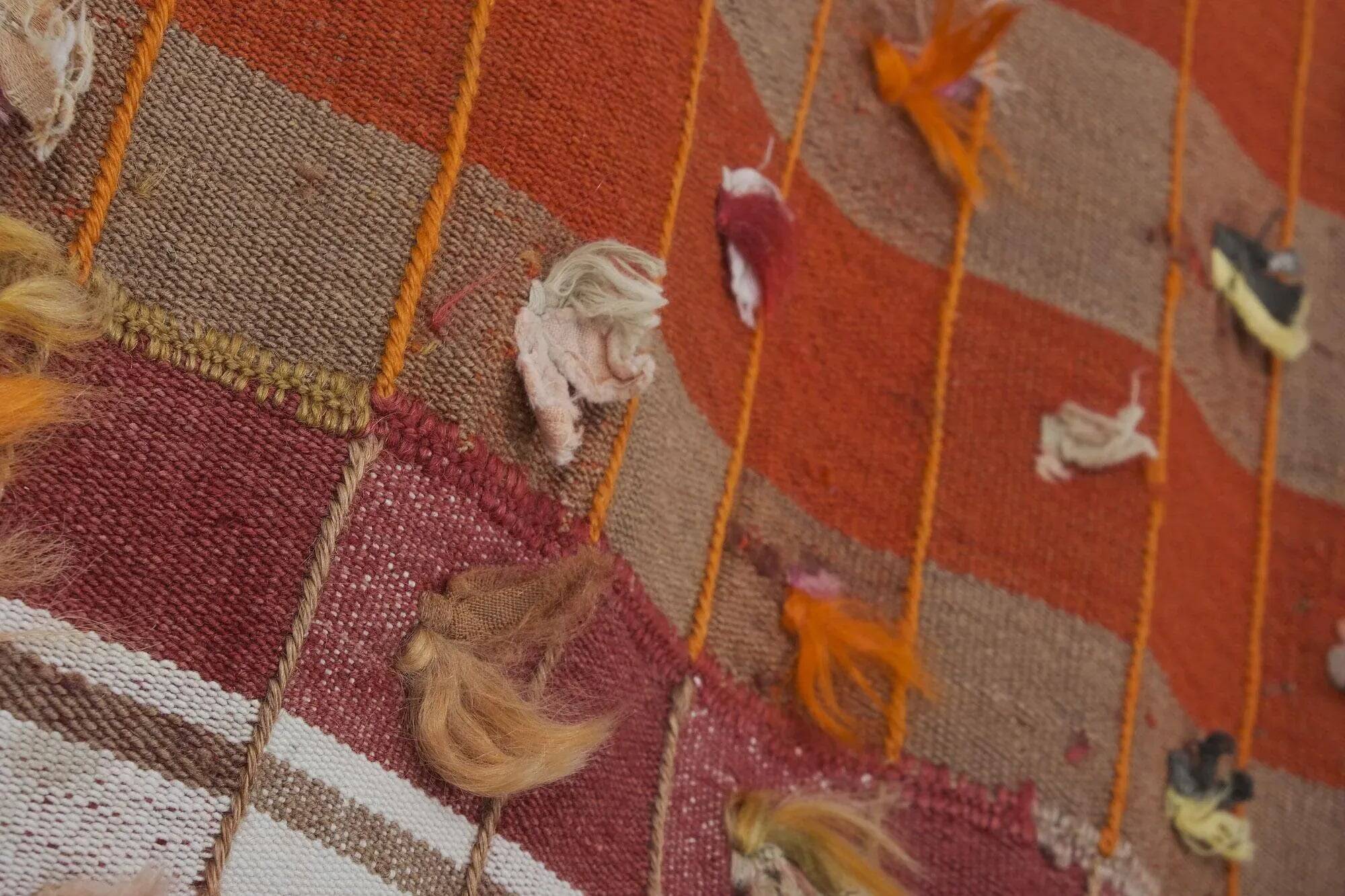 Vintage Turkish hallway rug 150x410 cm