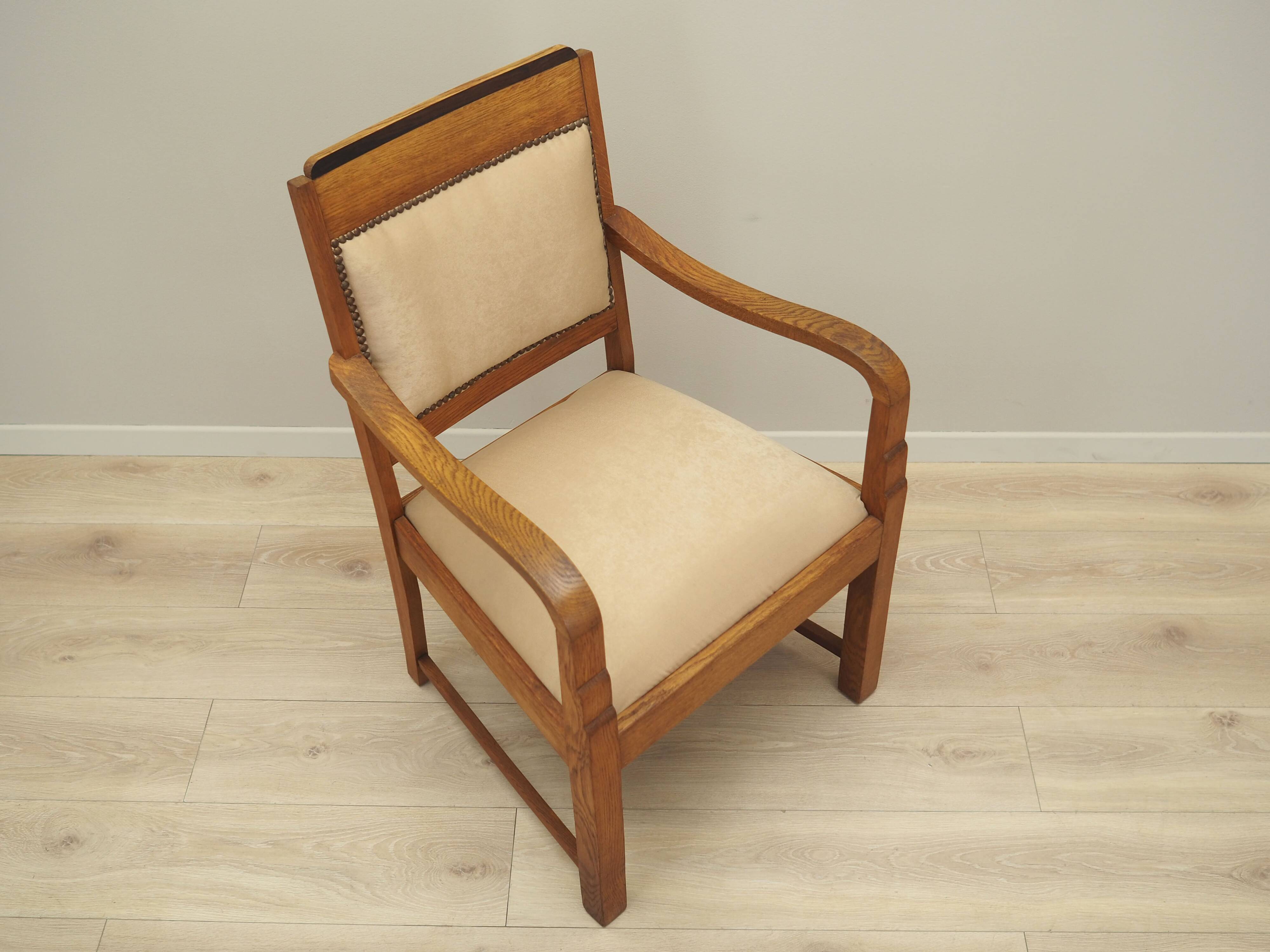 Fauteuil en chêne, Art Déco, années 1950, production : Danemark