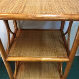SHELF in RATTAN and WICKER 80s