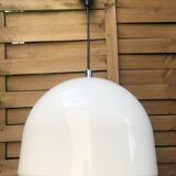 White 70s pendant lamp