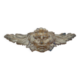 Bronze pediment with face decoration L 36.5 cm