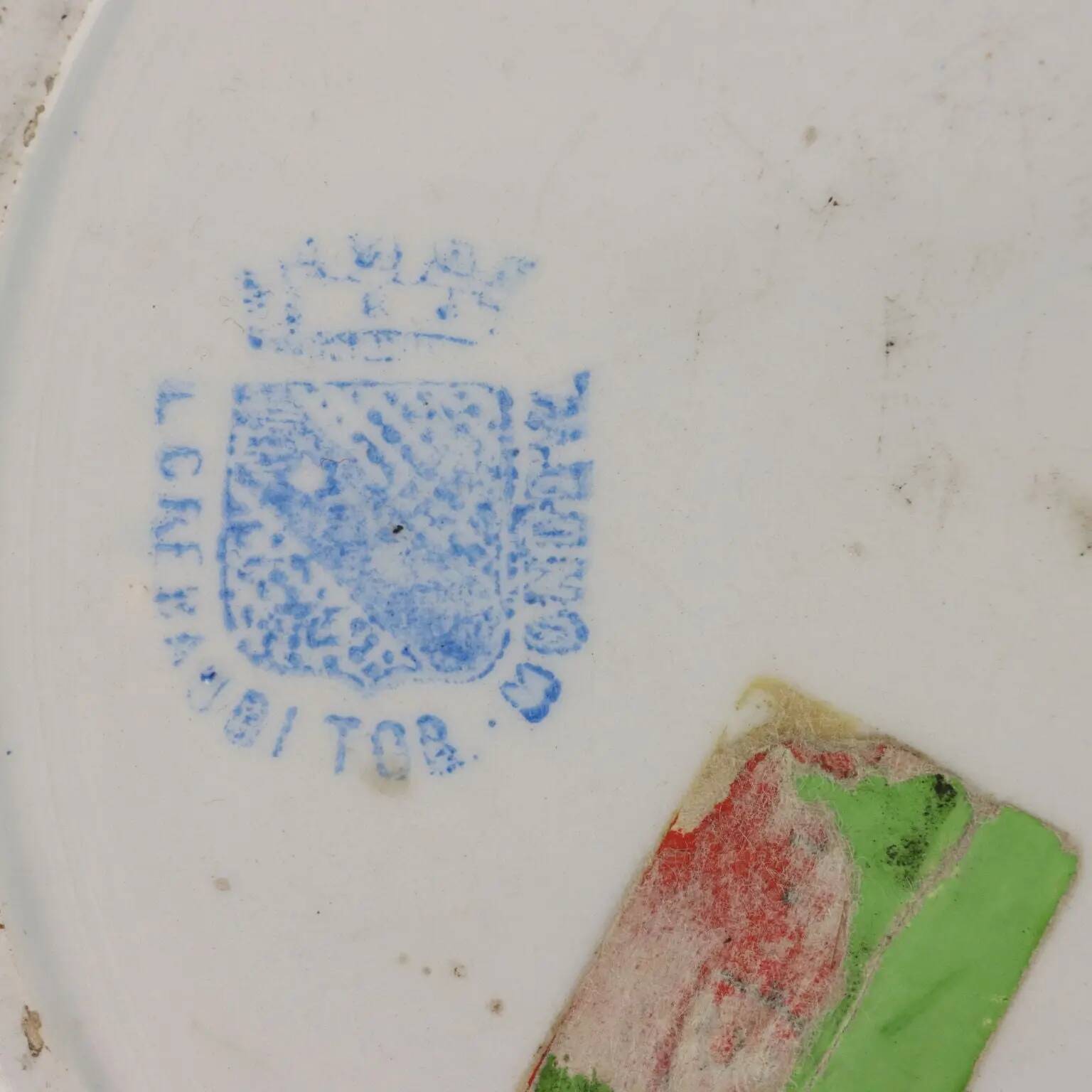 Antique ceramic plate, Venetian manufacture, 19th century.