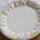 Vintage barbotine plate – Fruit decoration