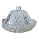 Chiseled glass butter tray