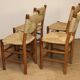 Series of 4 Charlotte Perriand Chairs Model "Bauche" BCB Edition