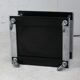 Coffee table "space age" in black lacquered steel