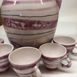 Vintage ceramic service by Piccolo Lampecco in Maredsous