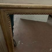 Louis XVI style Trumeau in patinated and gilded wood